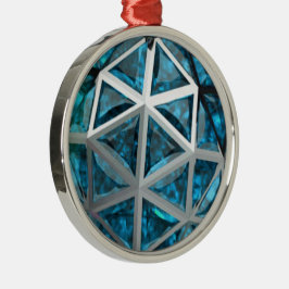Sphere Topaz Gemstone Metalen Ornament