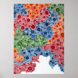 Spherescape-cirkels Afdrukkunst Poster schilderen