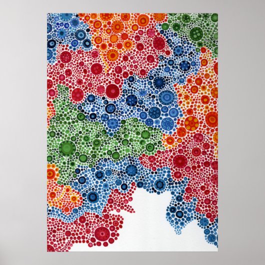 Spherescape-cirkels Afdrukkunst Poster schilderen (Voorkant)