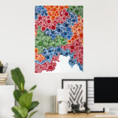 Spherescape-cirkels Afdrukkunst Poster schilderen (Thuiskantoor)