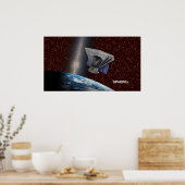 SPHEREx Galaxy Hunter Spacecraft Poster (Keuken)