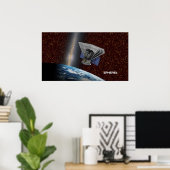 SPHEREx Galaxy Hunter Spacecraft Poster (Thuiskantoor)