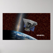 SPHEREx Galaxy Hunter Spacecraft Poster (Voorkant)