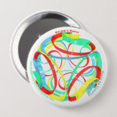 Spheri-Spiral Occam's Razor Ronde Button 4,0 Cm (Voorkant /achterkant)