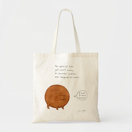 Spherisch Beer - dunne canvas tas (Voorkant)