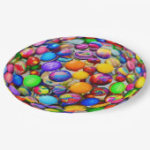 Spherische wereld van snoep papieren bordje (Gekanteld)