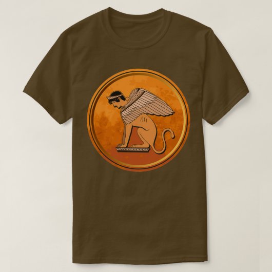Sphinx Ancient Griekenland T-shirt (Design voorkant)