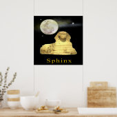 sphinx bij nacht poster (Keuken)