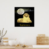 sphinx bij nacht poster (Keuken)