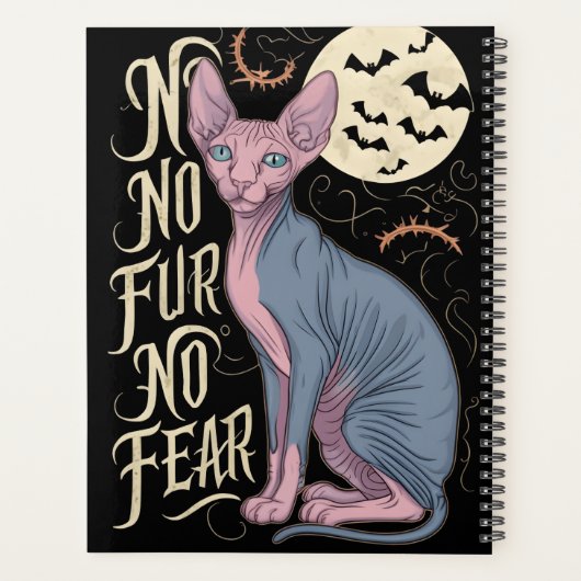 Sphinx Cat Horror Verhalen Planner (Achterkant)