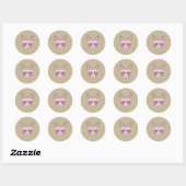 Sphinx Cat Pink zonnebril Ronde Sticker (Vel)