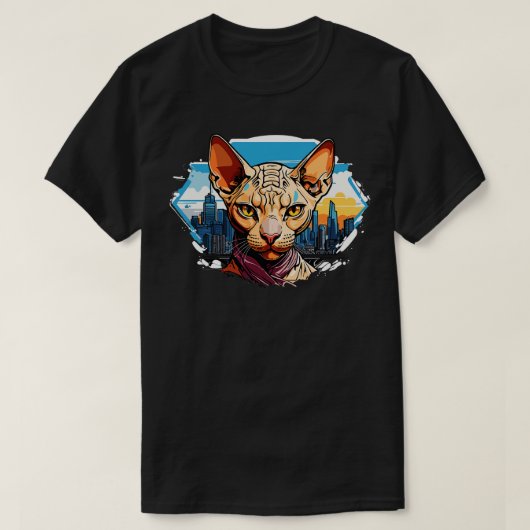 Sphinx Cat T-shirt (Design voorkant)