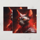 Sphinx Cat Warrior From Another Galaxy Kaart (Voorkant / Achterkant)