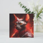 Sphinx Cat Warrior From Another Galaxy Kaart (Staand voorkant)