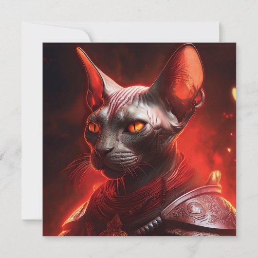 Sphinx Cat Warrior From Another Galaxy Kaart (Voorkant)