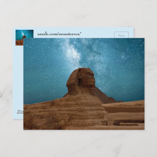 Sphinx: Egypte Briefkaart (Voorkant / Achterkant)