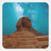 Sphinx: Egypte Vierkante Sticker (Voorkant)