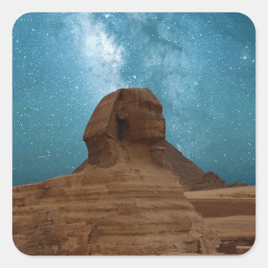 Sphinx: Egypte Vierkante Sticker (Voorkant)