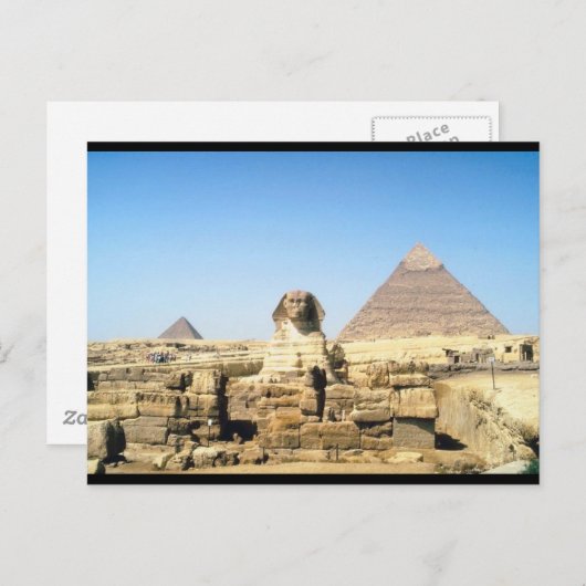 Sphinx en piramide briefkaart (Voorkant / Achterkant)