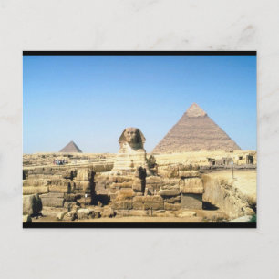 Sphinx en piramide briefkaart