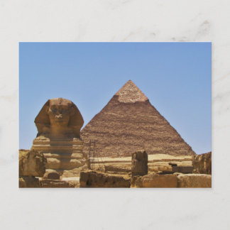 Sphinx en piramide briefkaart