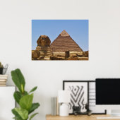 Sphinx en piramide poster (Thuiskantoor)