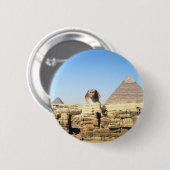 Sphinx en piramide ronde button 5,7 cm (Voorkant /achterkant)