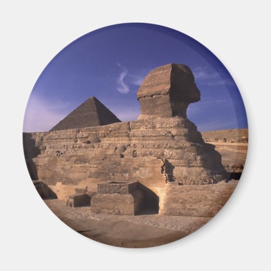 Sphinx en Pyramids in Giza Cairo Egypte Magneet (Voorkant)