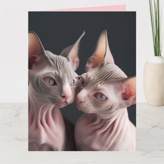 SPHINX HAARLOZE KAT GROTE VALENTIJNSDAG KAART (Voorkant)