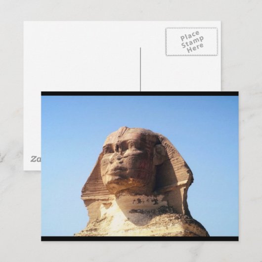 Sphinx Head Briefkaart (Voorkant / Achterkant)