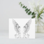 Sphinx-illustratie Briefkaart (Staand voorkant)
