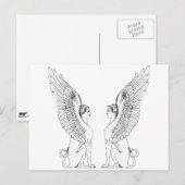 Sphinx-illustratie Briefkaart (Voorkant / Achterkant)