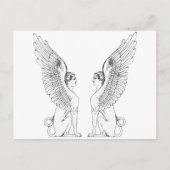  Sphinx-illustratie Briefkaart (Voorkant)