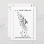  Sphinx-illustratie Briefkaart (Voorkant / Achterkant)
