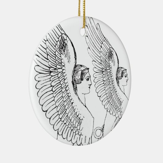  Sphinx-illustratie Keramisch Ornament (Rechts)
