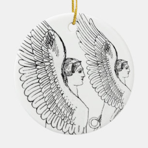 Sphinx-illustratie Keramisch Ornament