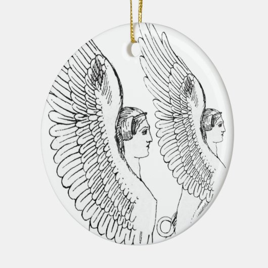  Sphinx-illustratie Keramisch Ornament (Links)