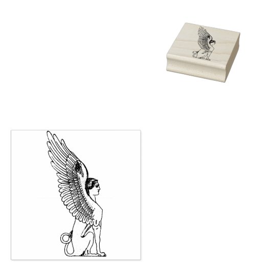Sphinx-illustratie Rubberstempel (Gestempeld)