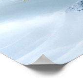 Sphinx in de sneeuw | AI Art Poster (Hoek)