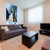 Sphinx in de sneeuw | AI Art Poster