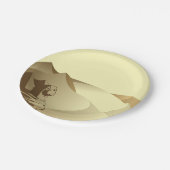 Sphinx in de woestijn papieren bordje (Gekanteld)