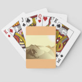 Sphinx in de woestijn pokerkaarten (Achterkant)