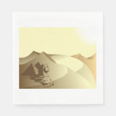 Sphinx in de woestijn servet (Voorkant)