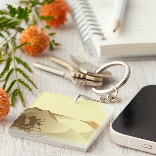 Sphinx in de woestijn sleutelhanger