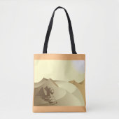 Sphinx in de woestijn tote bag (Voorkant)