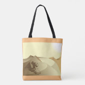 Sphinx in de woestijn tote bag (Achterkant)