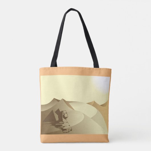 Sphinx in de woestijn tote bag (Achterkant)