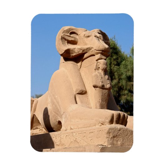 Sphinx in Karnak Temple - Egypte Magneet (Verticaal)