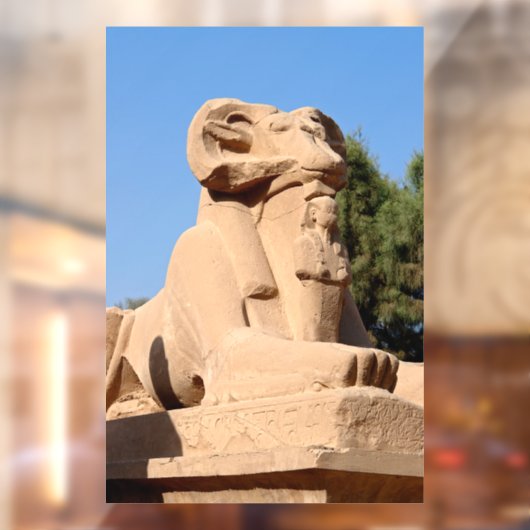Sphinx in Karnak Temple - Egypte Raamsticker (Vel 2)