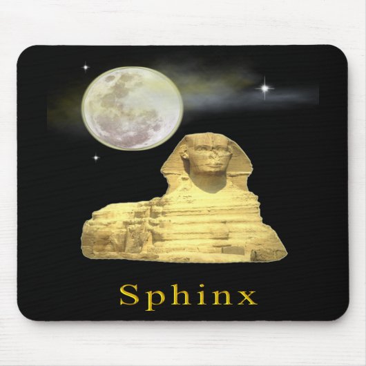 sphinx in night mousepad muismat (Voorkant)